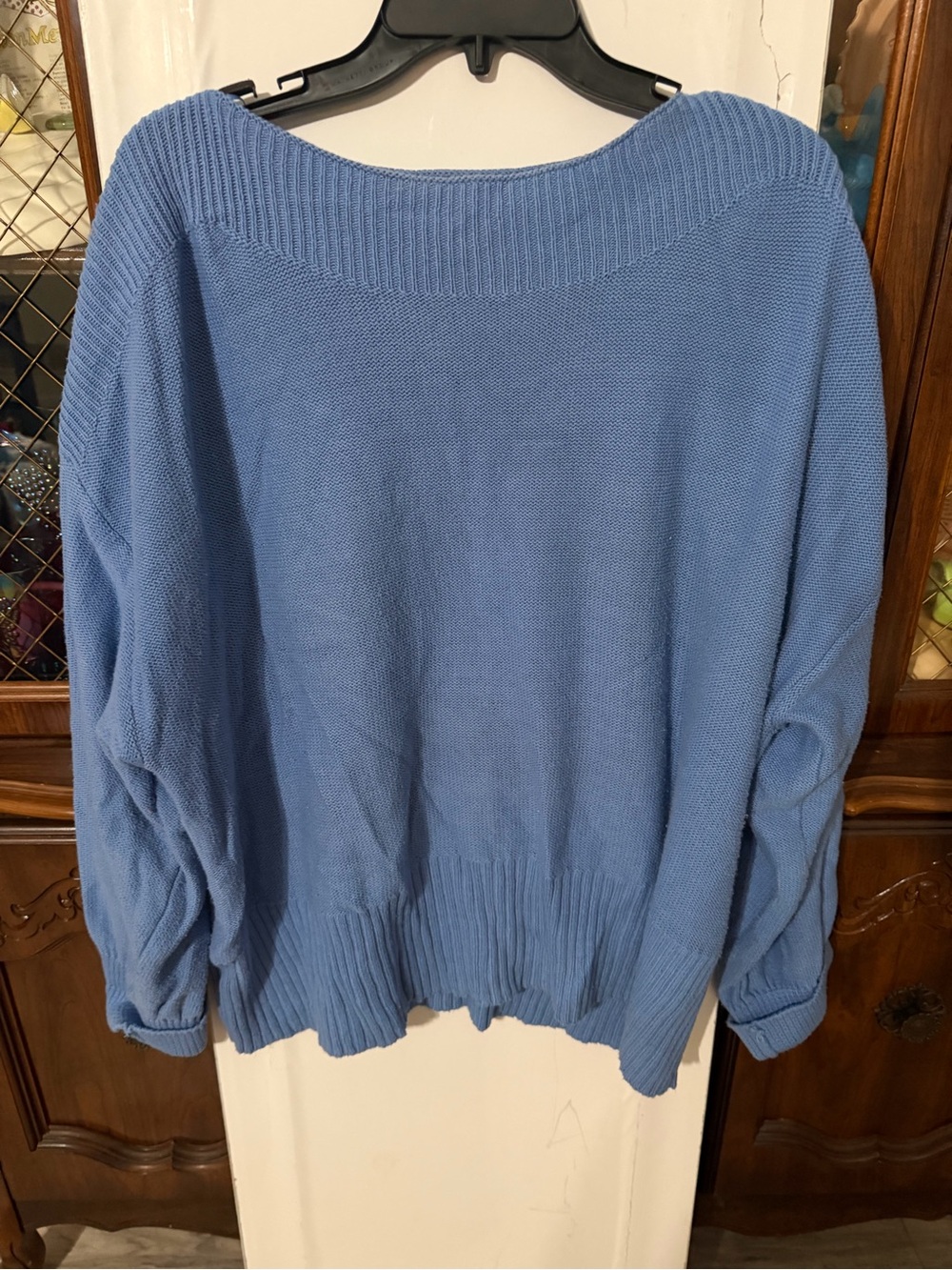 St. John's Bay Light Blue Crewneck Knit Sweater